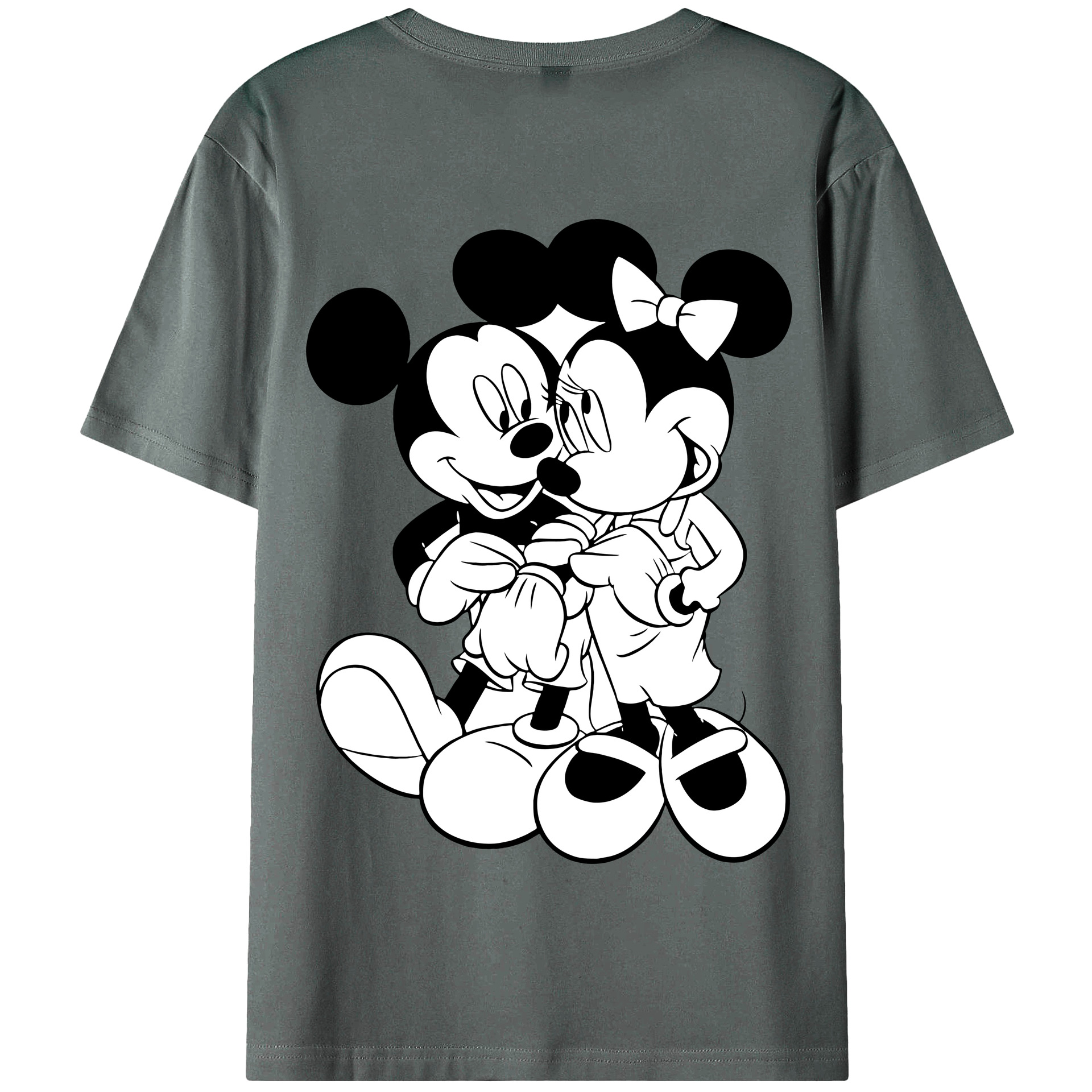 （画像用） ミッキーマウス Mickey Mouse 綿100％半袖Tシャツ（背面プリント）